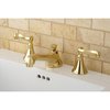 Kingston Brass KS4472FL 8" Widespread Bathroom Faucet, Polished Brass KS4472FL